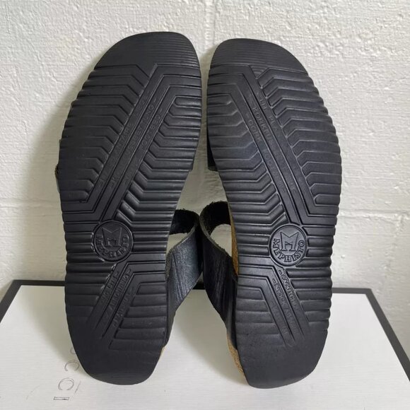 Mephisto Women's Strappy Sandals Black Leather Buckle Slip On Size 40 EU/10 US - Picture 8 of 8